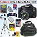 Canon Digital Rebel XSi 12MP Digital SLR Camera with EF-S 18-55mm f/3.5-5.6 IS Lens (Black) + 8GB Deluxe Accessory Kit