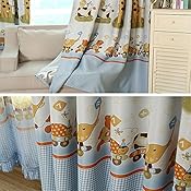 FFMODE Cartoon Animals Blackout Curtains Drapes Kids – Grommet Top 2