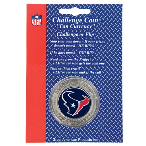 Houston Texans NFL Challenge Coin/Lucky Poker Chip SALE