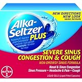 Alka-Seltzer Plus Severe Sinus Congestion & Cough Liquid Gels, 20-Count (Pack of 2)