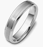 5mm Custom Platinum Design Comfort Fit Wedding Band Ring