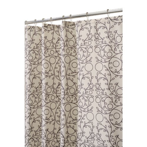 InterDesign Twigz 72-Inch by Curtain Vanilla/Bronze