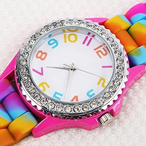 Silvercell Unisex Silicone Jelly Gel Quartz Analog Sport Wrist Watch Crystal