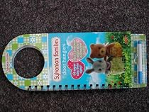 Sylvanian Families Door Hangers - 14 super cute signs, 13 stickers and a wipe clean marker pen