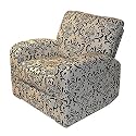Bucktown Floral Recliner - Black/ White