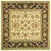 Safavieh Lyndhurst Collection LNH212B Ivory and Black Square Area Rug, 6-Feet