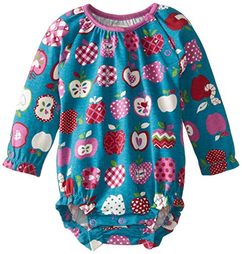 Hatley - Baby Girls Newborn Long Sleeve One Piece Patterned Orchard Apples