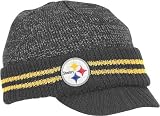 Reebok Pittsburgh Steelers Sideline Player 2nd Season Visor Knit Hat One Size Fits All