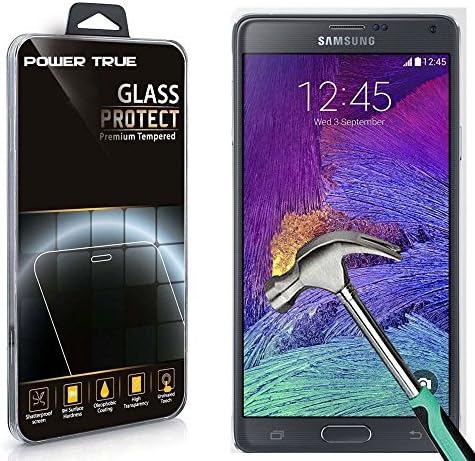 Galaxy Note 5 Screen Protector, Powertrue Glass Screen Protector [Tempered Glass] World's Thinnest Ballistics Glass, 99% Touch-screen Accurate, Round Edge [0.2mm] Ultra-clear Glass Screen Protector Perfect Fit for Samsung Galaxy Note 5