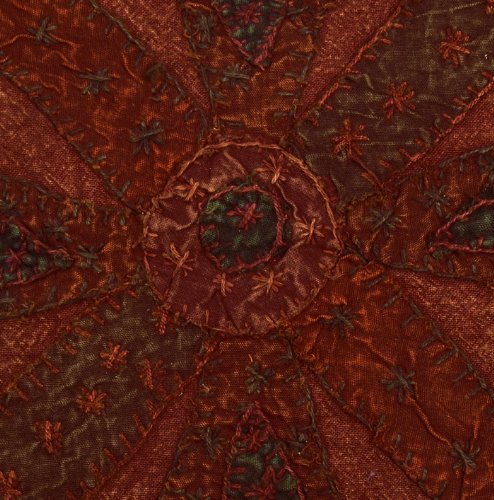 Imagen 3 de Jogi indio bordado Cojín de algodón Set Adornado con Patch Work Tamaño 16 x 16 pulgadas Juego de 5 piezas