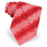 Stripe w/Pocketsquare by Phat Farm red silk ties
