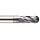 Precision Twist EB3304MV Solid Carbide End Mill, TiAlN Coated, 4 Flute, Ball End