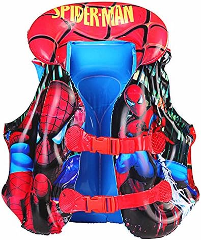 Child's Inflatable Swim Vest Life Jacket for Safety (Spiderman, S)