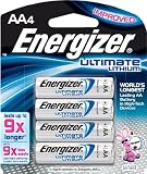 Energizer AA Lithium Batteries 4 count, Lasts 9 Times Longer
