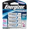 Energizer AA Lithium Batteries 4 count, Lasts 9 Times Longer