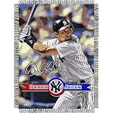 Derek Jeter #2 New York Yankees MLB Woven Tapestry Throw Blanket (48x60)