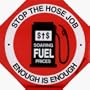 Stop The Hose Job - Enough Is Enough (With Gas Pump - Sticker / Decal (against high gas prices)