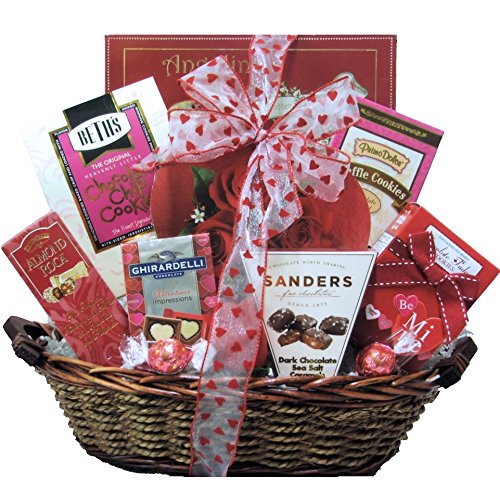 GreatArrivals Gift Baskets My Sweet Valentine-Valentine's Day Sweets and Chocolate Gift Basket, 1-Count