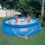 NEW! INTEX 15' x 42 Easy Set Pool Complete Kit with Pump, Cover & Ladder