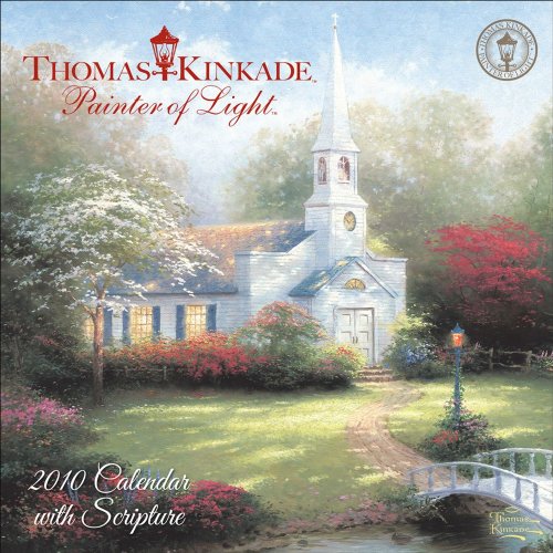 Thomas Kinkade Painter of Light with Scripture: 2010 Mini Wall Calendar