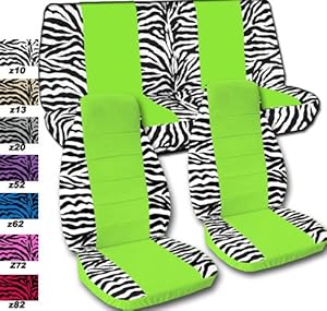 Amazon Com Complete Set Of White Quot Zebra Quot And Lime Green