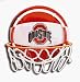 PTC Intl 03151 Ohio State Buckeyes Neon Basketball Hoop