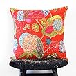 Be Still Homewares Kantha Throw Pillow Cover 20 x 20 inch Red