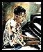 Herbie Hancock Jazz Music Piano Black Wood-Mounted Art Poster Print - 16
