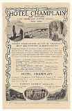 1908 Hotel Champlain Clinton County NY Print Ad