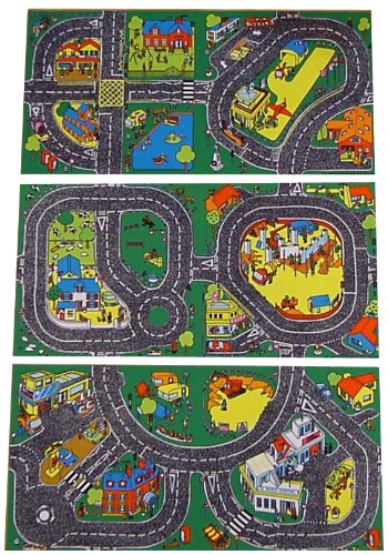 Giant Airport  &  Highway Playmats (Set of 3: 60x40ins)