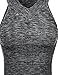 Awesome21 Women's High V-Neck Knitted Crop Top