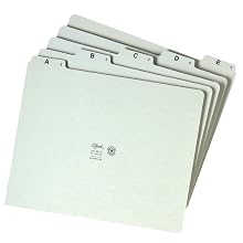 Smead Guide Set Letter, 25 Divisions, A-Z Self Tab, 1 Set (50376)