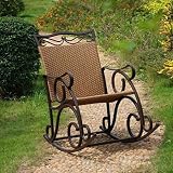 Valencia Resin Wicker / Steel Rocker (Matte Brown) (23"W x 41"H x 39"D)