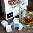 Stone Cask Premium Chilling Stones - Liquor Chilling Stones Great For Cooling Quality Alcohol Without Diluting the Taste - Soapstone 9 Piece Gift Set with Storage Bag Included