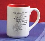 Hallmark Disney DYG9043 I'm Late I'm Late Ceramic Mug