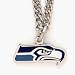 Seattle Seahawks Chain Necklace with NFL Team Logo Pendant