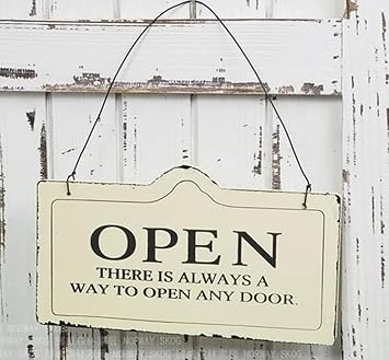 【クリックで詳細表示】【Honesty Mouth】おしゃれ ビンテージ アンティーク 風 OPEN ＆ CLOSED 木製 両面 ボード プレート お店 お部屋 カフェ の インテリア 看板 装飾 に 星型夜光ステッカー セット ホワイト 白 ブラック 黒 (ホワイト 白)： ホーム＆キッチン