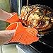 Cool-Shop Heat Silicone BBQ Grill Oven Gloves - Best Heat Protection -Use as BBQ Meat Turner or Oven Mitts-1Pair (Orange)