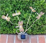 SohoDecor Decorative Garden Dragonflies Solar Lights , 5 LEDs version
