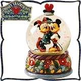 ウォーターグローブ 【木彫り調フィギュア】 (65mm) ミッキーとミニーマウス 「春の出会い」 　Spring Jitterbug　 ＜ミッキーマウス/ミニーマウス＞ ディズニー・トラディションイメージ