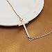Sideways Cross Necklace Kelly Ripa Style From Ghome Offer Silver or Gold Color 18 Inches Simple Pendant for Women (Gold)
