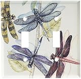 Art Plates - Dragonflies Switch Plate - Double Toggle