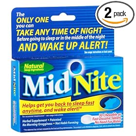 MidNite Natural Sleep Supplement, 30-Count Box (Pack of 2)
