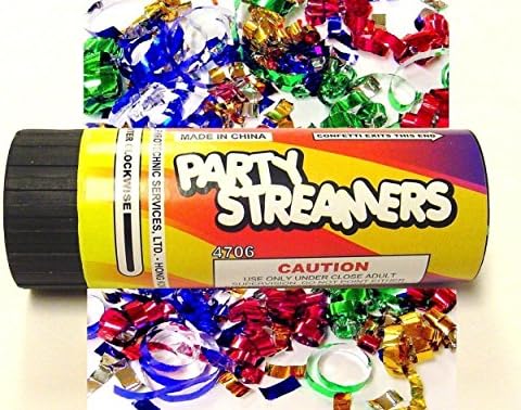 Bulk Party Poppers | Colorful Spring Loaded Streamers and Confetti for New Years, Weddings, and Birthday Celebrations | 24 Pack