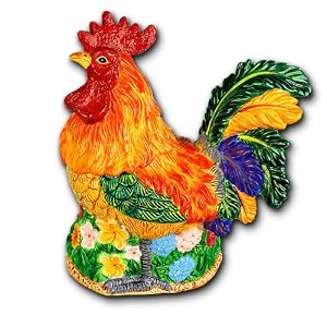 ROOSTER 3-Dimensional Cookie Jar *NEW!* by