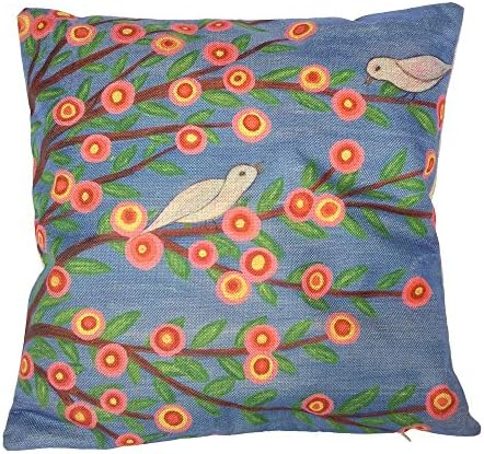 Sunlightsell Colorful Tree of Life Cotton Linen Square Decorative Fashion Throw Pillow Cases18"X18 "(B2)