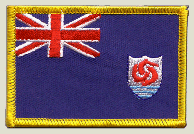 Aufnäher Patch Flagge Anguilla - 8 x 6 cm