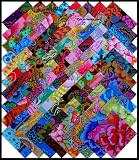 Kaffe Fassett 4" KALEIDOSCOPE Fabric Squares Quilting Kit