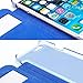 PASONOMI iPhone 6 Plus Case, [Smart Window View] Apple iPhone 6 Plus Folio Wallet Case - Slim Flip Leather Case for Apple iPhone 6+ iPhone Plus 5.5 Inch Smartphone (Blue)