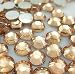 1000pcs Flat Back Rhinestones Round Brilliant 14 Cut 4mm - 16ss Champagne